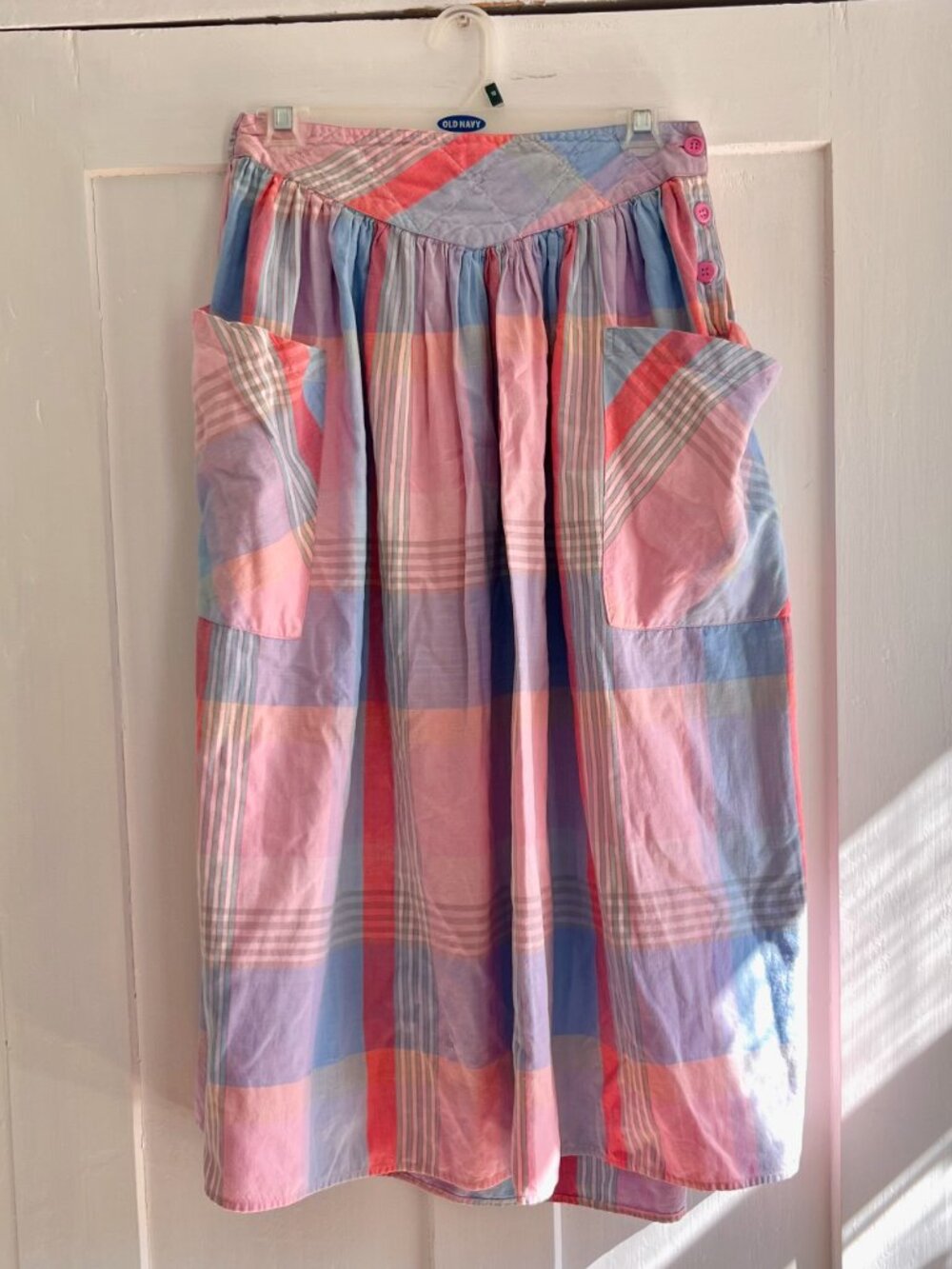 Vintage Plaid Cotton Skirt Set - Picture 9 of 15